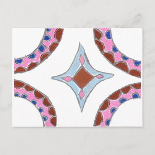 Carte Postale Mandala Oil Peinture Art Imprimer