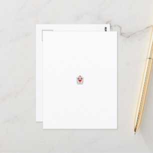 Carte Postale Mandala papillon floral   Design d'art Boho pourpr