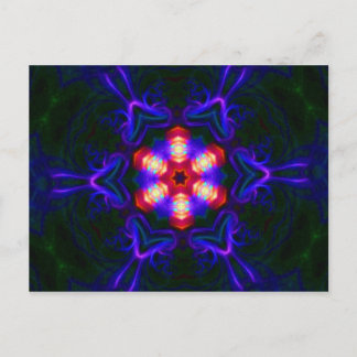 Carte Postale Mandala Postcard - message Merci