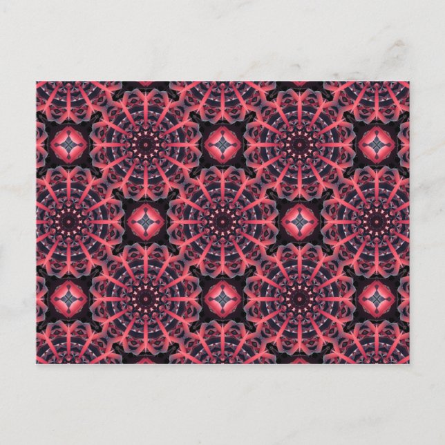 Carte Postale Mandalas roses (Devant)