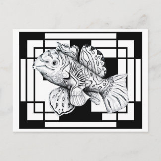 Carte postale Mandarin Fish de ZNDC Studio