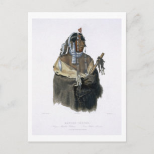 Carte Postale Mandeh-Pahchu, un jeune indien mandan, assiette 24