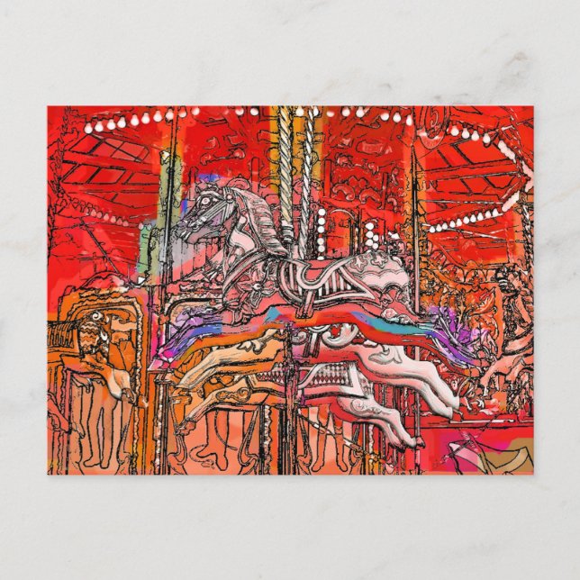 CARTE POSTALE MANÈGE (Devant)