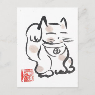 Carte postale Maneki Neko