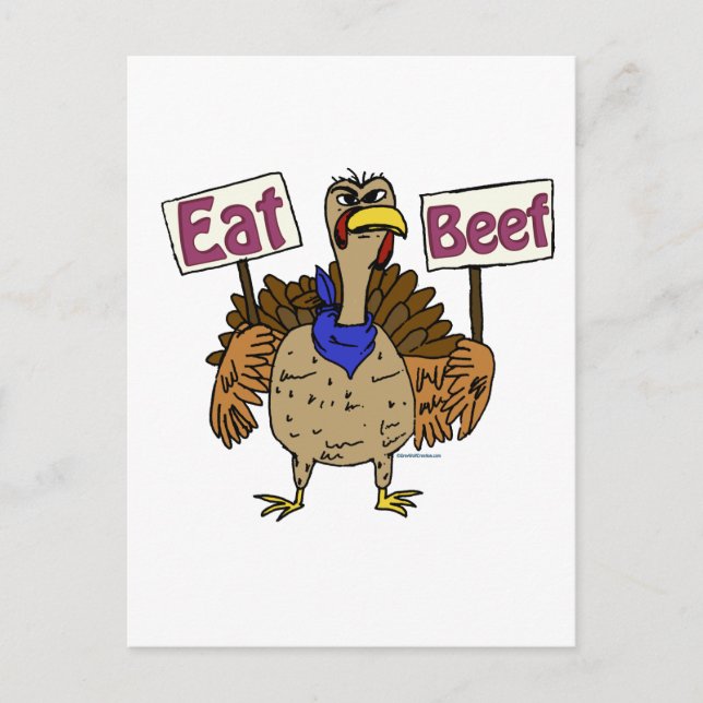 Carte Postale Manger du boeuf - Parler de Turquie (Devant)