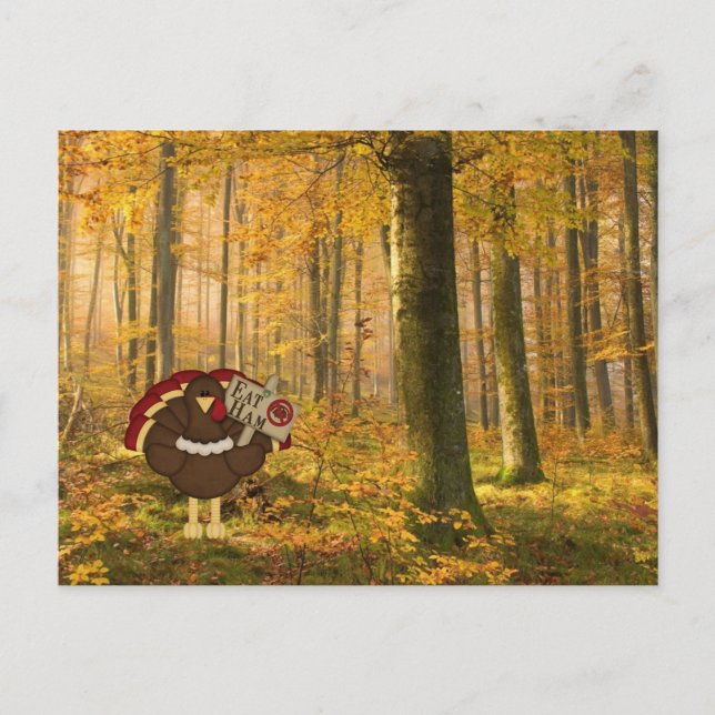 Carte Postale Manger du jambon pas la Turquie (Devant)