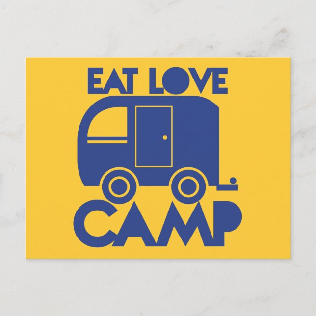 CARTE POSTALE MANGER LE CAMP D'AMOUR (Devant)