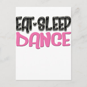 Carte Postale manger sommeil danse