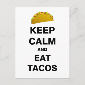 Carte Postale Mangez des Tacos