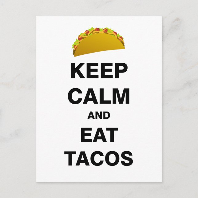 Carte Postale Mangez des Tacos (Devant)