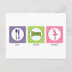 Carte Postale Mangez la danse du sommeil !
