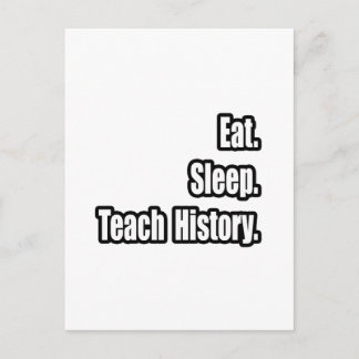 Carte Postale Mangez l'histoire de l'enseignement du sommeil