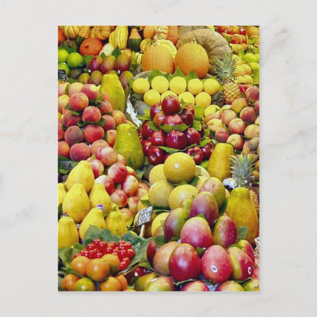 Carte Postale Mangez plus de fruits (Devant)