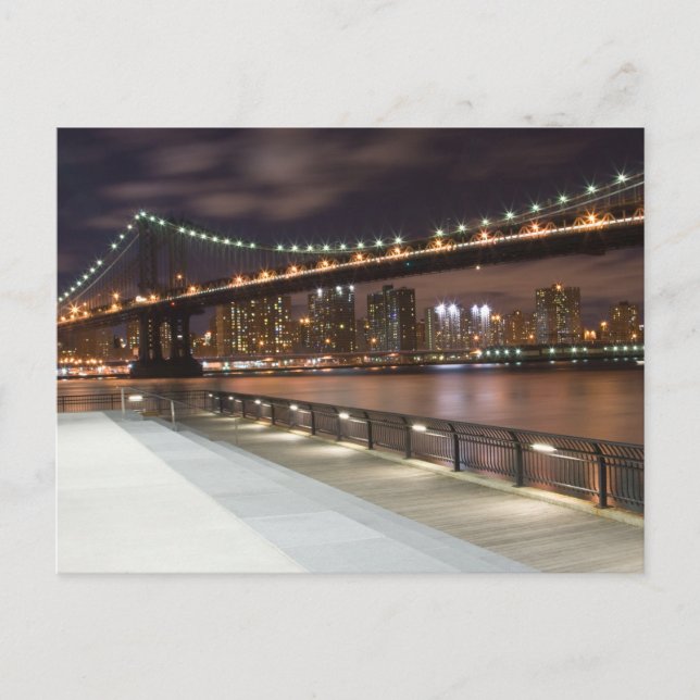 Carte Postale Manhattan Bridge et NYC Skyline (Devant)