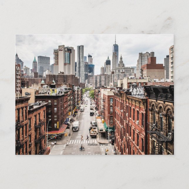 Carte Postale Manhattan, New York, photo du paysage urbain (Devant)