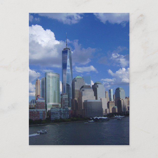 Carte Postale Manhattan NYC World Trade Centre WTC Hudson River (Devant)