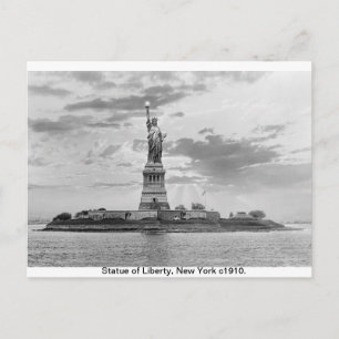 Carte Postale Manhattan vintage, Statue de la Liberté de New Yor