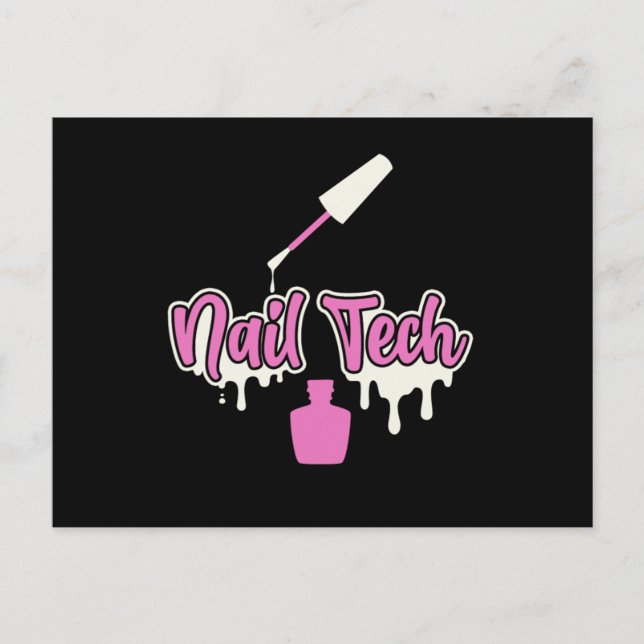 Carte Postale Manicuriste Nail Tech Polonais Couleur Beauté Pedi (Devant)