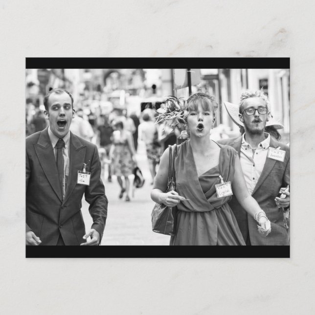 Carte Postale Manifestation en colère dans les rues (Devant)