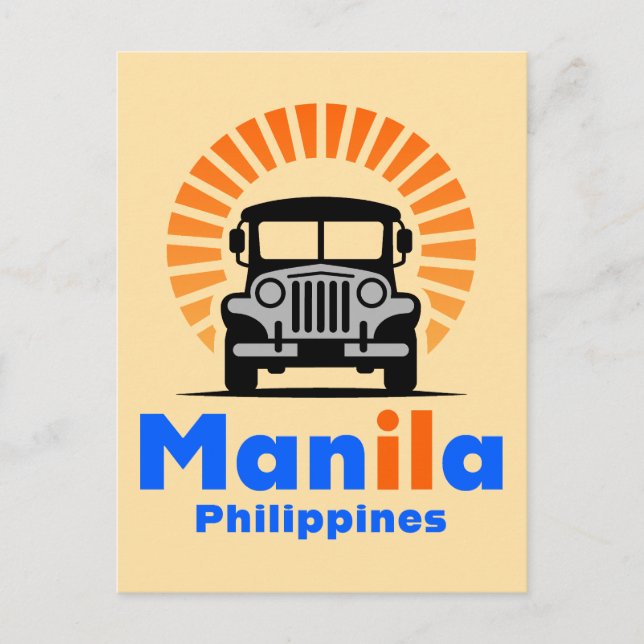 Carte Postale Manila Philippines Southeast Asia (Devant)