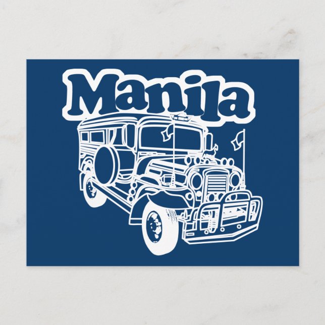 Carte Postale Manille Jeepney (Devant)