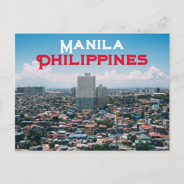 Carte Postale Manille, Philippines (Devant)