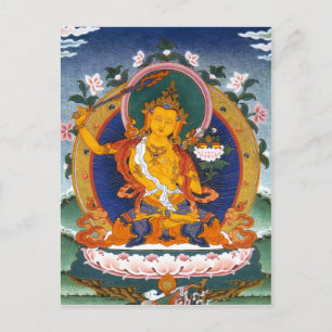 CARTE POSTALE MANJUSHRI TIBET MYTHOLOGIE