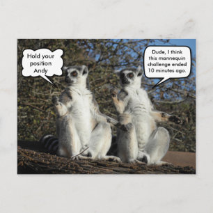 Carte Postale Mannequin Challenged Lemurs