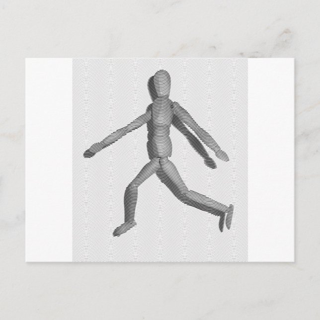 Carte Postale Mannequin humain en bois (Devant)