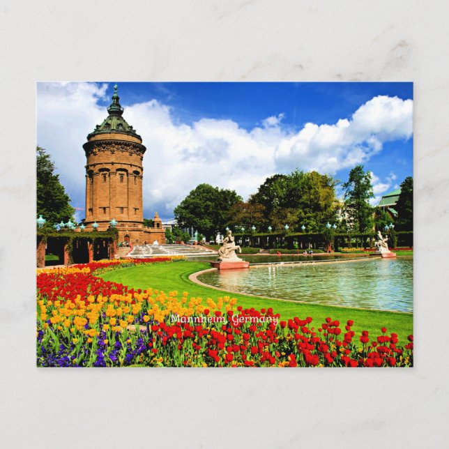Carte Postale Mannheim, Allemagne belle photo pittoresque (Devant)
