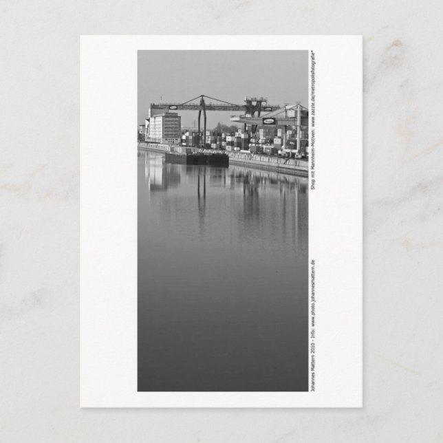 Carte Postale Mannheim - Am Hafen (Devant)