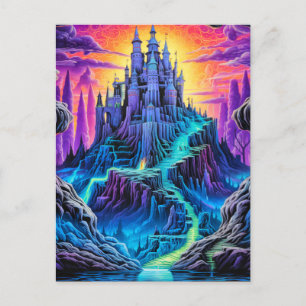 Carte Postale Manoir effrayant et hanté   Joyeux Halloween