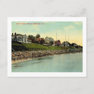 Carte Postale Manoirs, Highlands, New Jersey Vintage