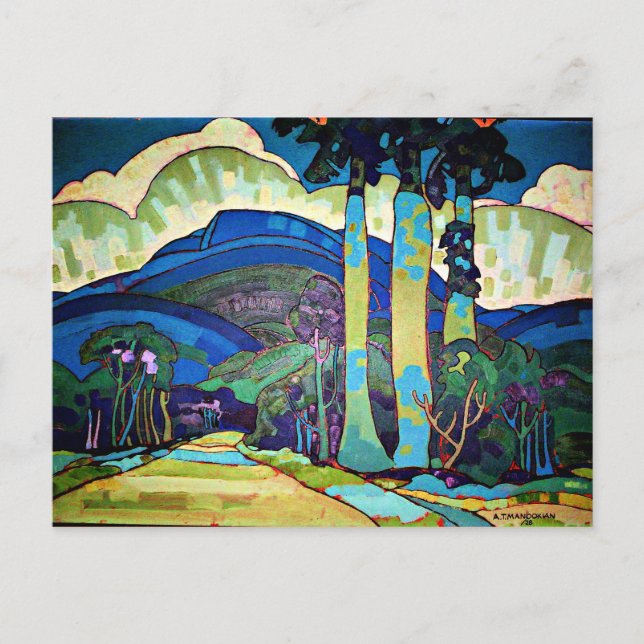 Carte Postale Manookian - Paysage hawaïen (Devant)