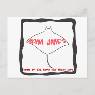 Carte postale Manta Ray Dive de Kona Jake