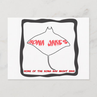 Carte postale Manta Ray Dive de Kona Jake