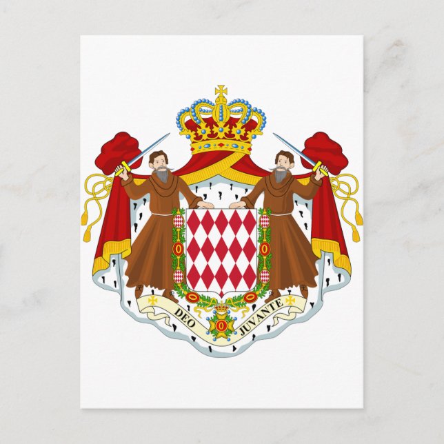 Carte Postale Manteau du Monaco des bras (Devant)