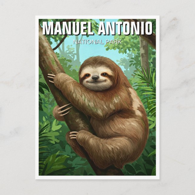 Carte Postale Manuel Antonio Parc national Costa Rica Voyage (Devant)