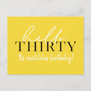 Carte Postale Manuscrit et 30ème anniversaire géométrique