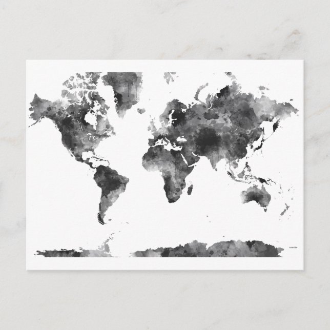 CARTE POSTALE MAP MONDIALE BG3 - (Devant)