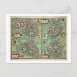 Carte Postale Map of Arnhem, Velmo, Gelre et Ruerm, from 'Civi