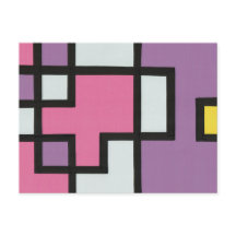 【mapper #2】ポストカード 抽象画 モダン レトロ