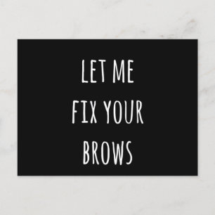 Carte Postale Maquillage Artiste Microblading Design