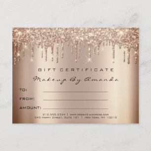Carte Postale Maquillage d'extension de licence cadeau Skinny