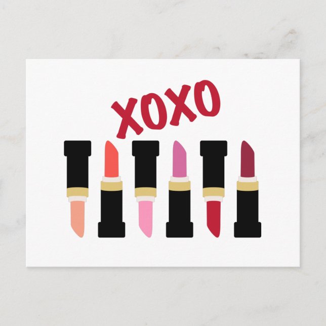 Carte Postale Maquillage XOXO (Devant)