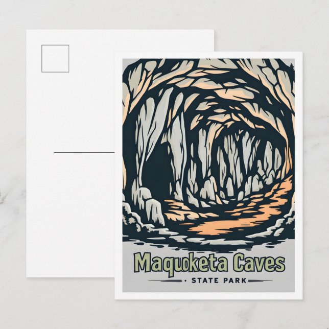 Carte Postale Maquoketa Caves State Park Iowa USA Travel (Devant / Derrière)