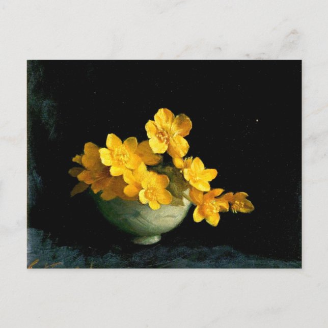 Carte Postale Marais Marigolds, peinture sur nature (Devant)