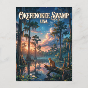 Carte Postale Marais Okefenokee États-Unis