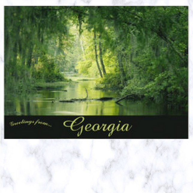 Carte Postale Marais Phinizy Augusta Géorgie États-Unis (Créateur téléchargé)