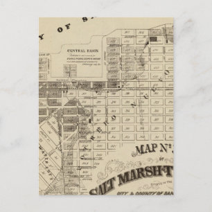 Carte Postale Marais salé de la baie de San Francisco